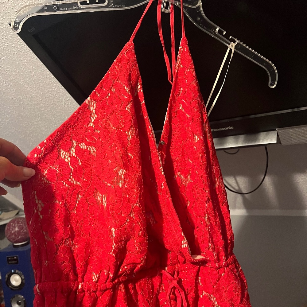 Red romper